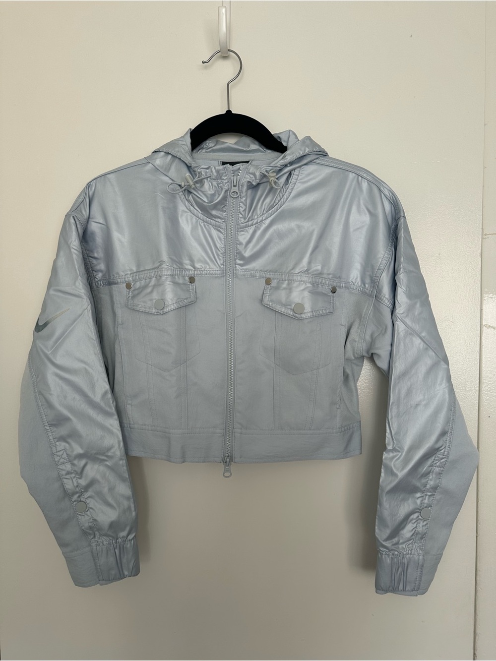 Nike Light Blue Women's Hooded Zip Jacket